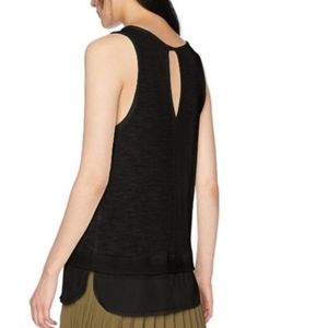 Black J.CREW FLOWY TANK TOP - Small